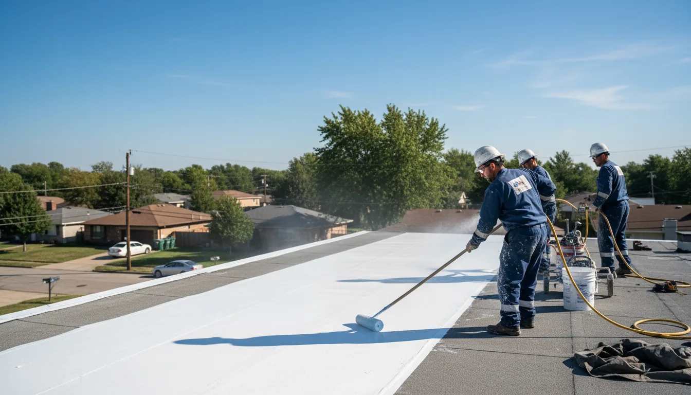 Commercial roof coating in Fairfield, IL near me